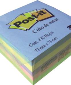 Block Post-It 3M 2018 3X3 Pastel 5 Col