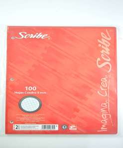 Hojas Scribe 3 Perf 5 Mm Con 100 Carta 3402