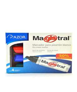 Marcador Magistral Aluminio 4 Colores 830-4