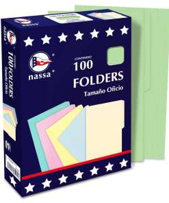 Folder Nassa Oficio Verde Con 100