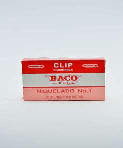 Clip Baco # 1 Niquelado Con 100 Niq1