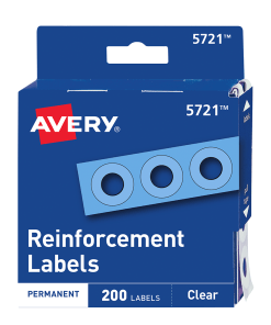 Refuerzo Avery 5721 Con 200 Transparentes