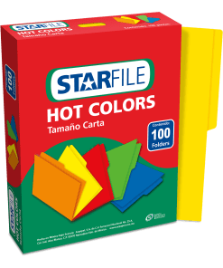 Folder Hot Colors Carta Amarillo Con 100