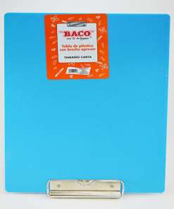 Tabla Baco Plastico Carta Clip Plano