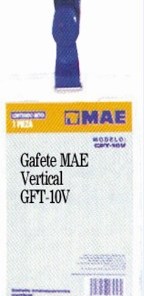 Porta Gafete Mae Gft-10V Transp.Vertical