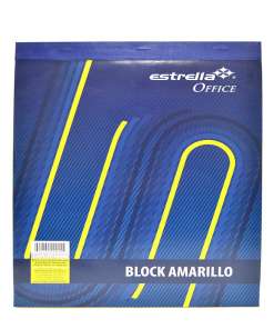 Block Estrella T/Cta Amarillo 50H