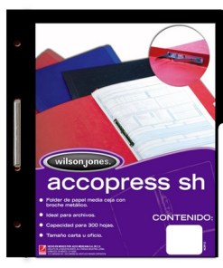 Carpeta Accopress Cta Negro