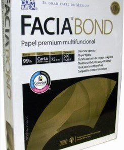 Papel Facia Bond Carta 75Gr Con 500 Hojas Copamex