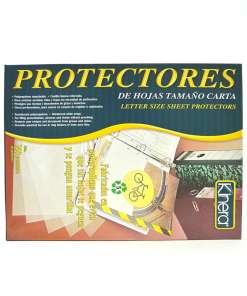 Protector De Hojas Kinera Carta Con 100