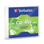 Cd-Rw Verbatim 95161 80Min 700Mb 2X-4X