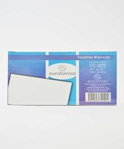 Tarjetas Euroformas Index 3X5 Blanco C/100 Ti0001