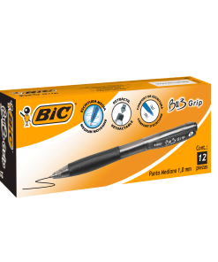 BOLIGRAFO BIC BU3 NEGRO RETRACTIL GRIP BP 1.0MM