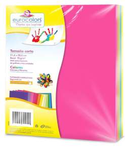 Papel Eurocolors Neon C/100 Ec0012 Intensos Y Vibr