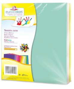 Papel Eurocolors Pastel Stdo C/100 Ec1040 Carta