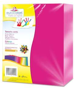 Papel Eurocolors Rosa Neon C/500 Ec1043