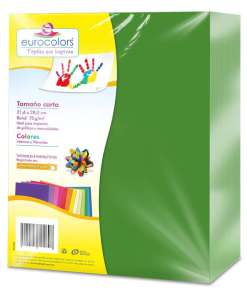 Papel Eurocolors Verde Bandera C/500 Ec1042