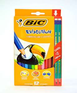 Colores Bic Evolution Con 12+2 Evolution Graphite