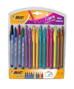 Boligrafo Bic Cristal Fashion Con 15 1.2Mm Surtido