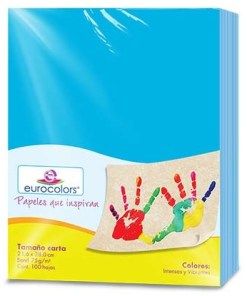 Papel Eurocolors Carta Celeste 100H EC0003