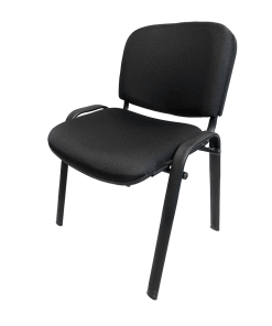 SILLA DE VISITA ALLEGRO TELA NEGRO S/BRAZOS 351MN01