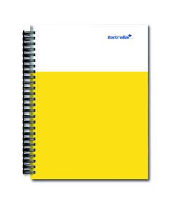 CUADERNO ESTRELLA SEMI-RIGIDA 0524 PROF.7MM DOB.ESPIRAL